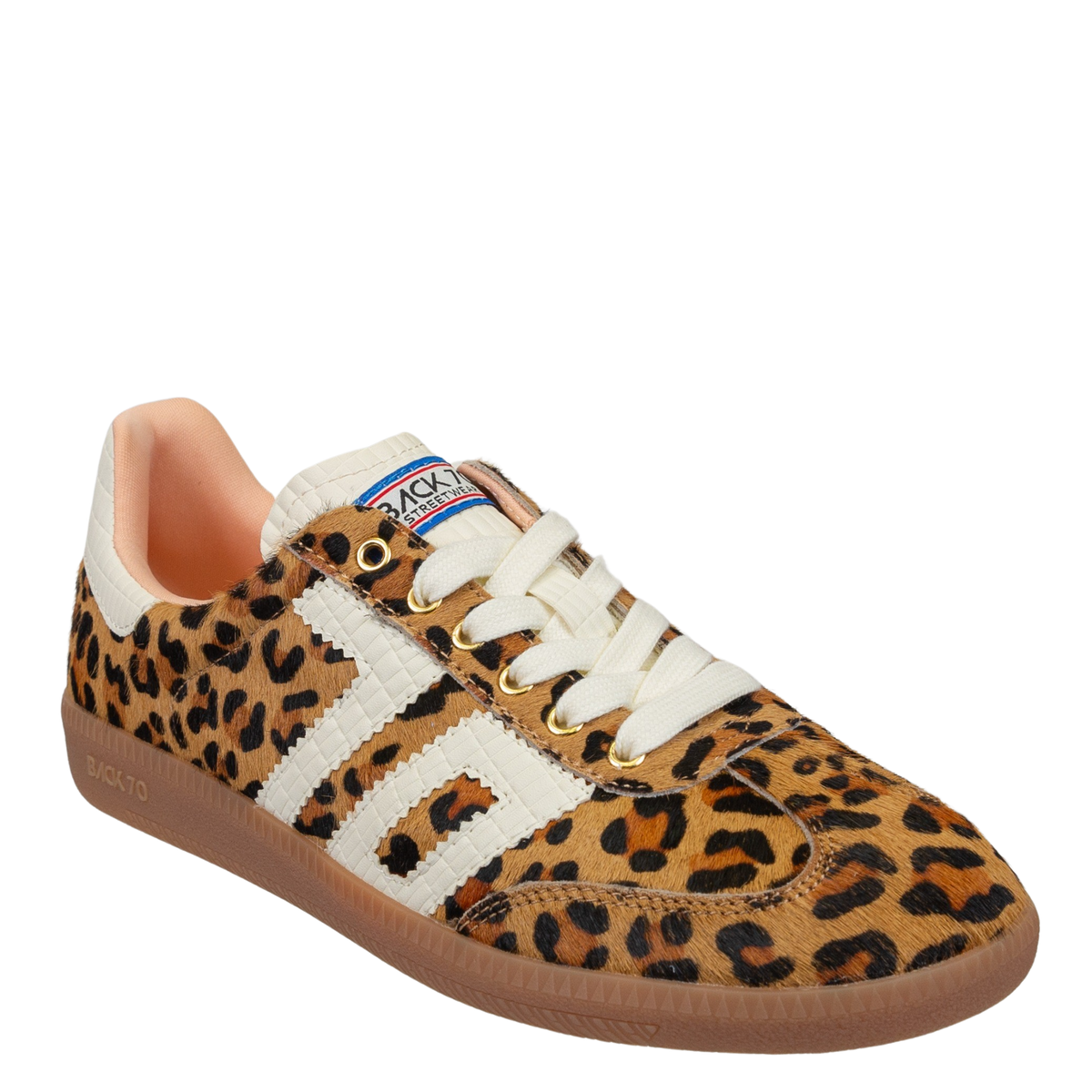 BACK 70 - CLOUD in LEOPARD CAMEL WHITE Sneakers – Farm
