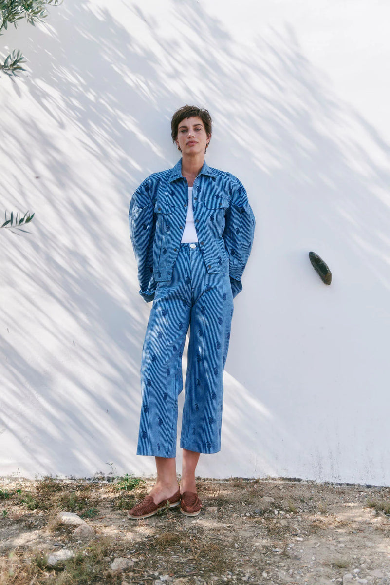 Denim Disco Pant in Small Paisley – Farm Basket LLC