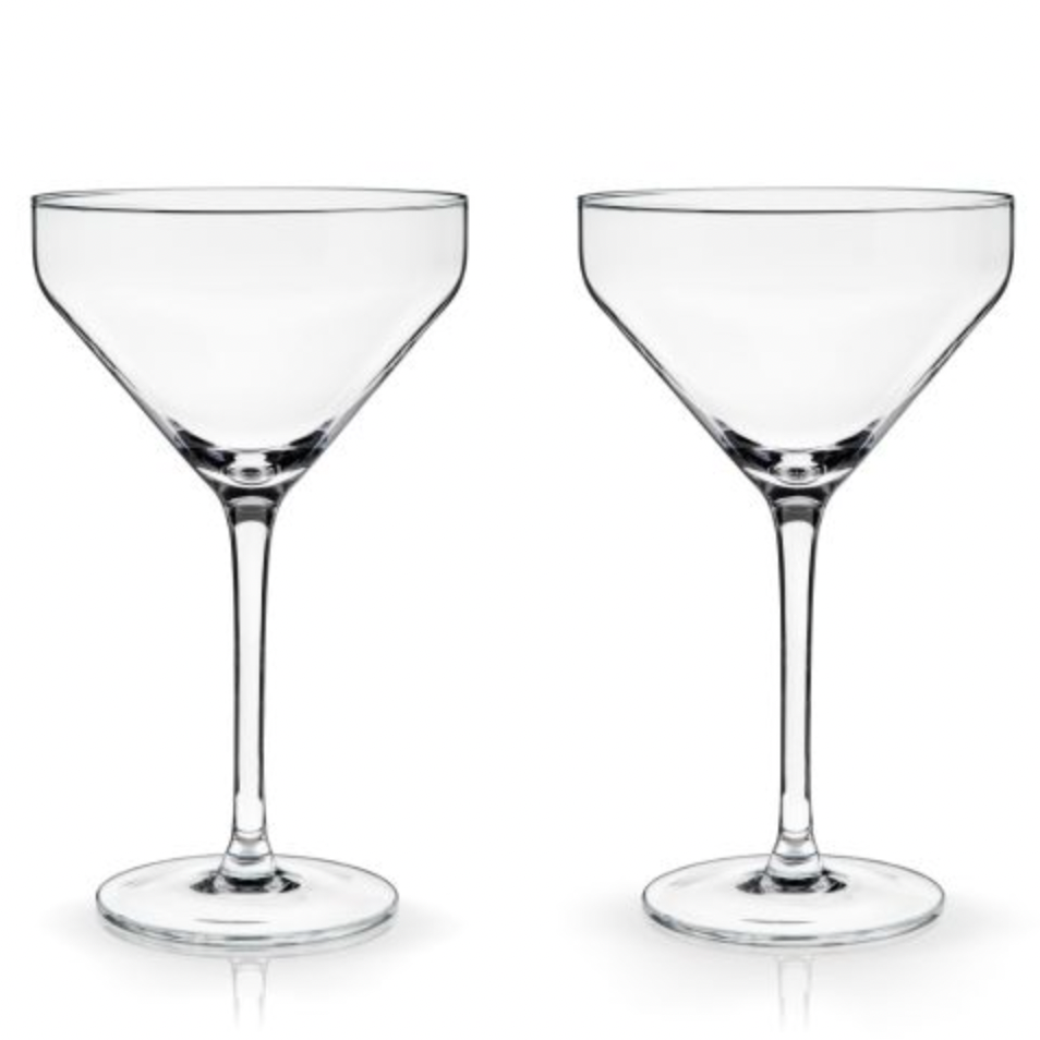 Angled Martini Glasses Set of 2 – Farm Basket LLC