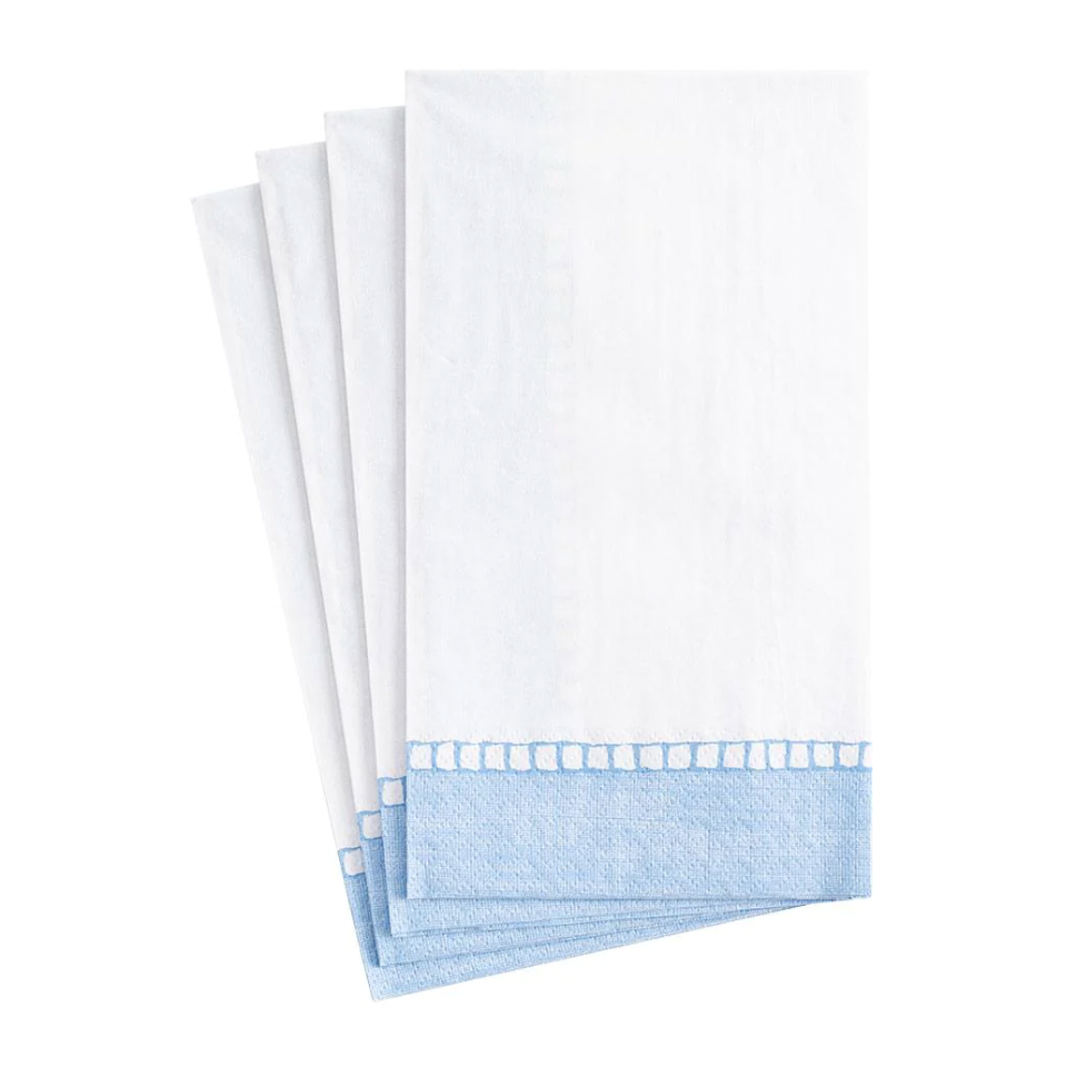 Caspari Guest Towels Linen Border Farm Basket LLC