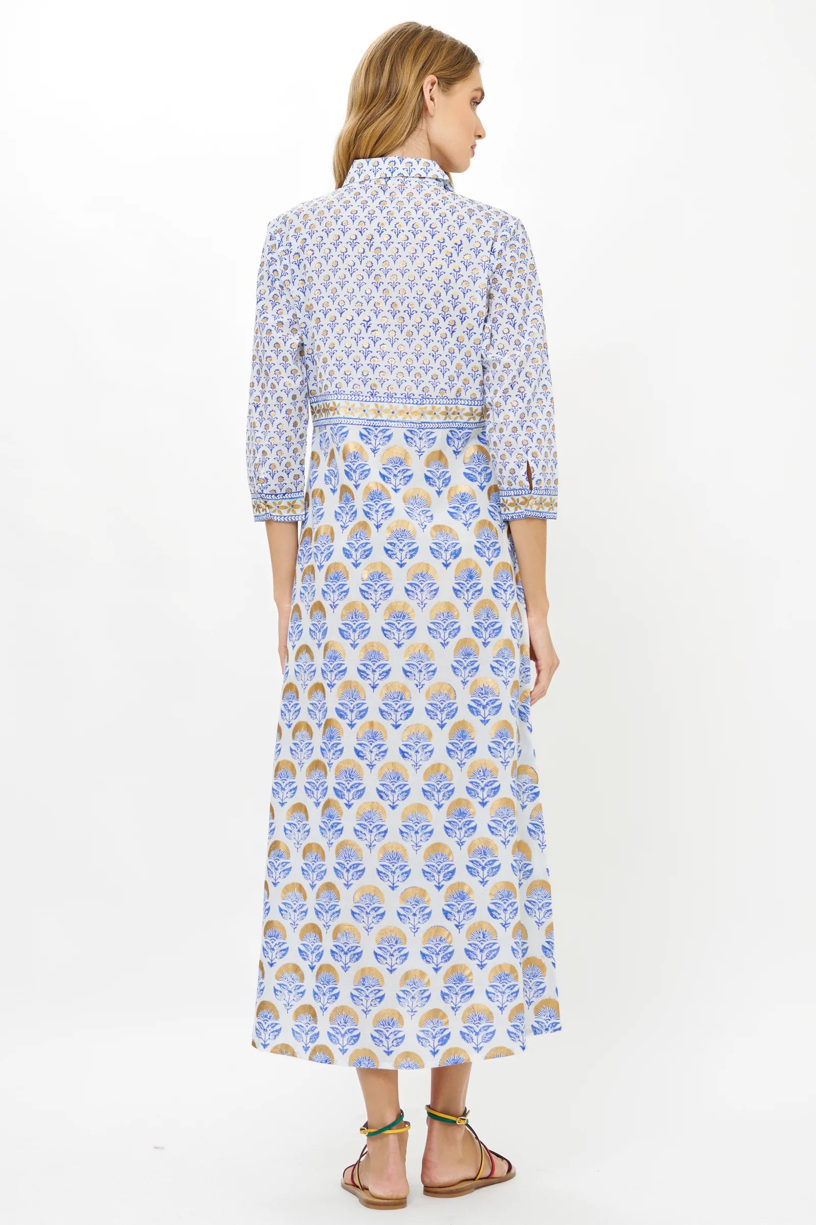 fitted lace wedding dress Shirt Dress Maxi, Various Colorways – Farm Basket LLC