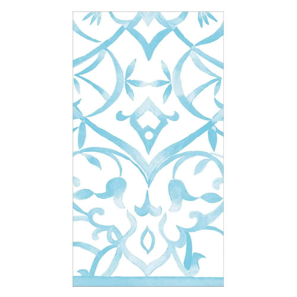 Caspari Succulent Wreath Guest Towel Napkins - Thumbnail 2
