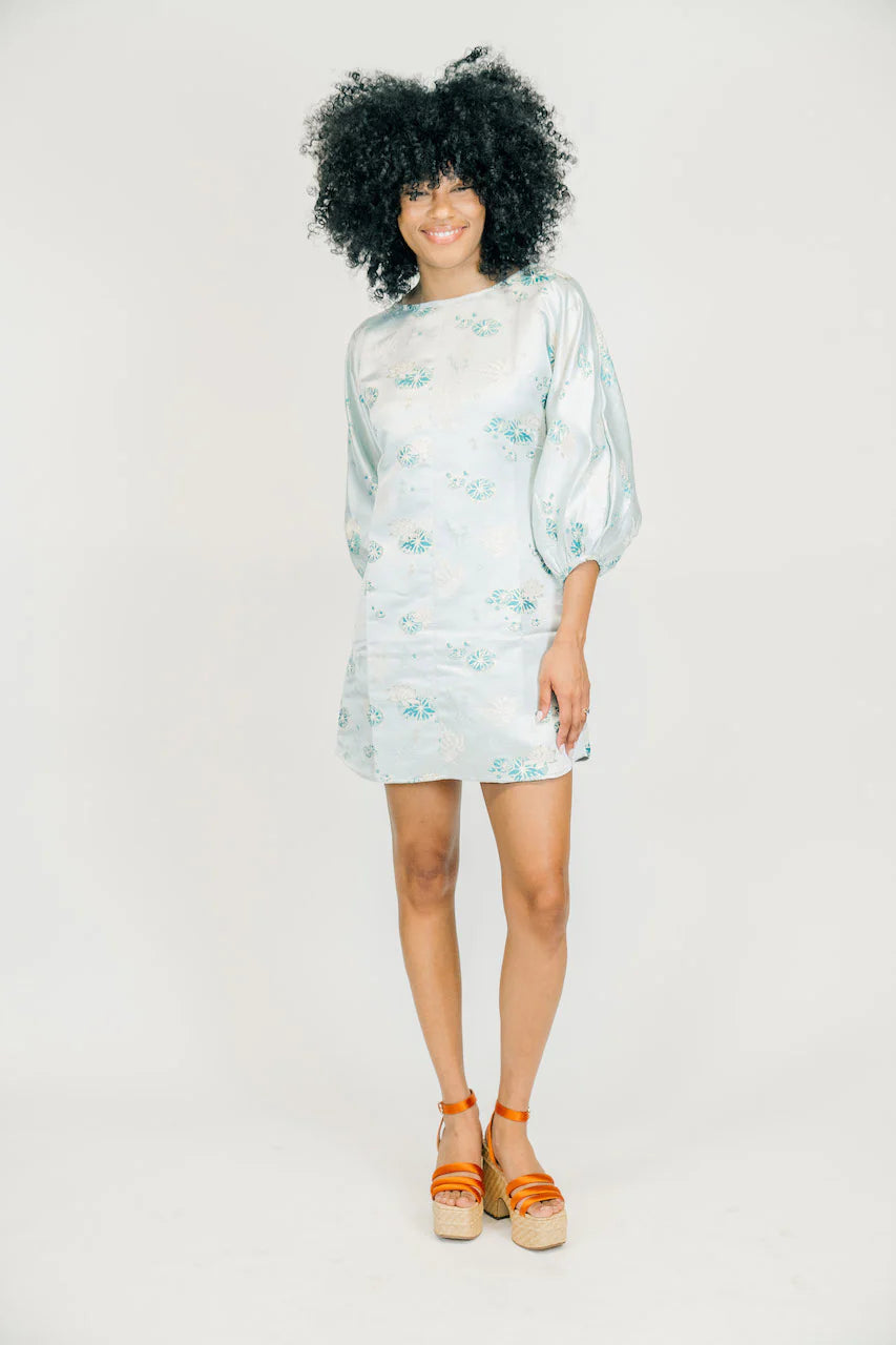 wedgewood blue dress VD Naomi Dress in Wedgewood Extra Small Wedgewood Blue