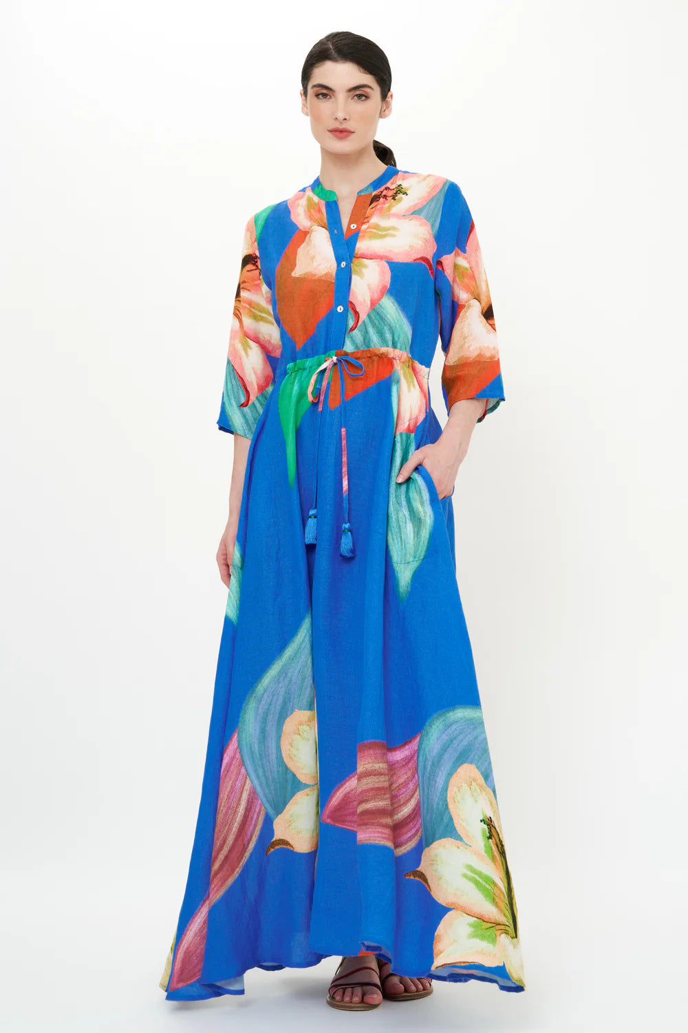 oliphant shirt dress maxi OLIPHANT Belted Shirt Dress Pretoria Navy