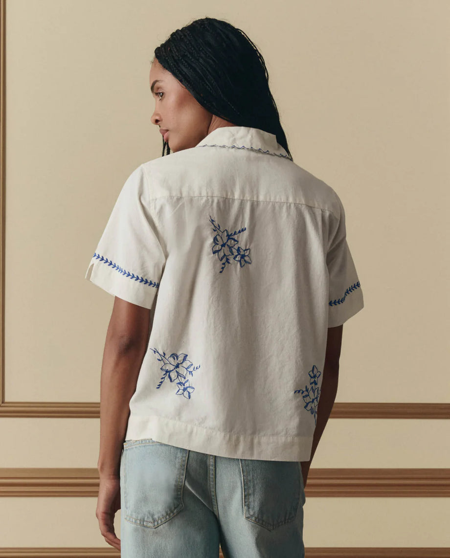 The Bowling Shirt with Hanky Embroidery, 2 Colorways – Farm Basket LLC
