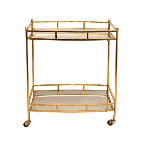 Metal Two-Tier Bar Cart – Farm Basket LLC