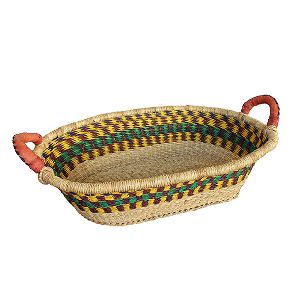 Small Oval Openwork Wicker Basket