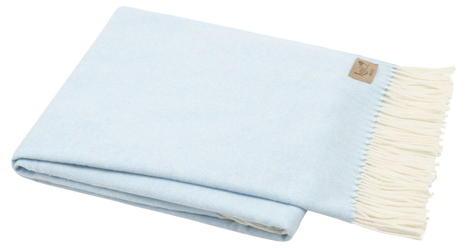 Lands Downunder HEATHERED IVORY JUNO CASHMERE THROW 51 outlets