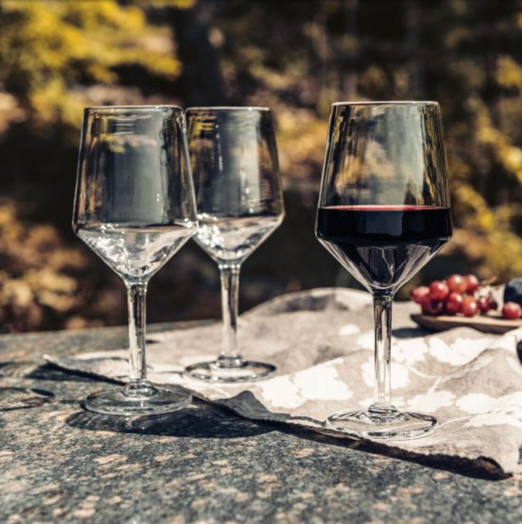 Fluted Red Wine Glass // Set of 2
