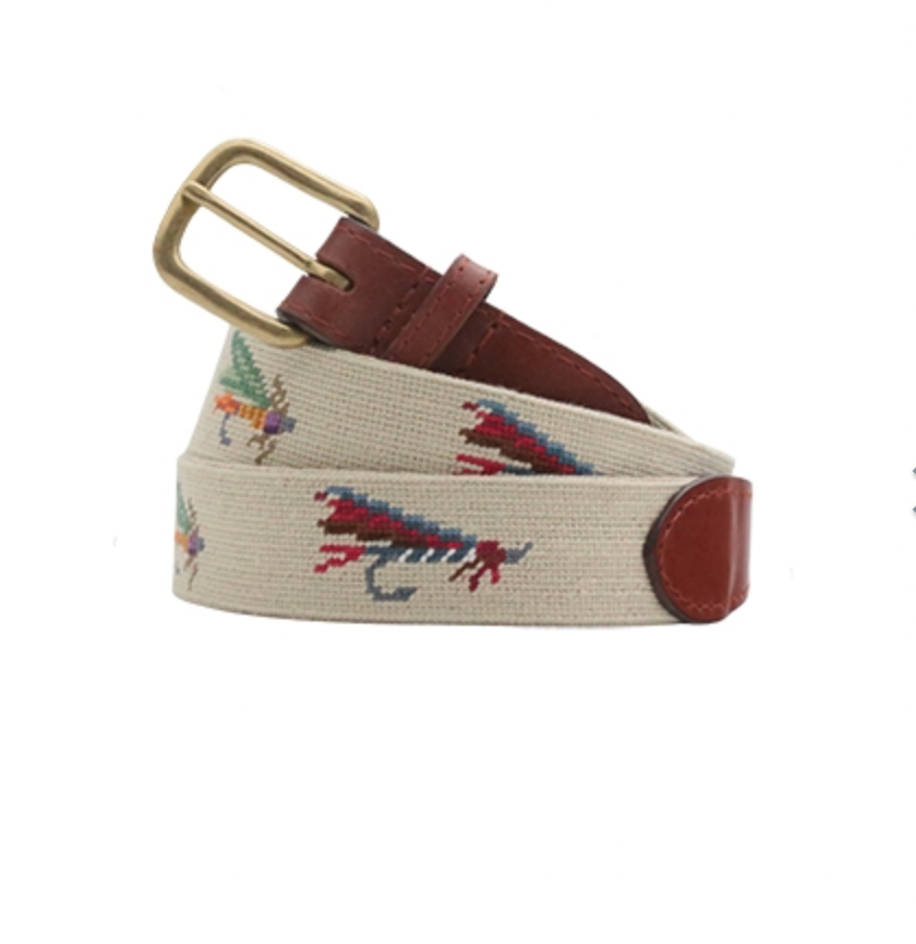 Smathers and Branson Louisville Needlepoint Belt in Beige – Country Club  Prep
